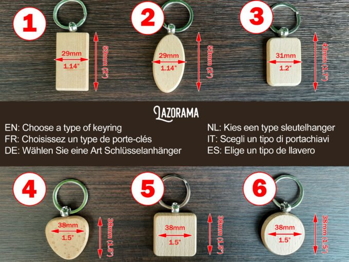 Personalised wooden keyring gift for a teacher - Image 5