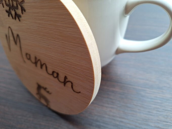 Personalised Bamboo Drink Coasters - Bar Coasters / Beer Mats - Image 4