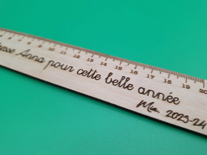 Wooden ruler for school